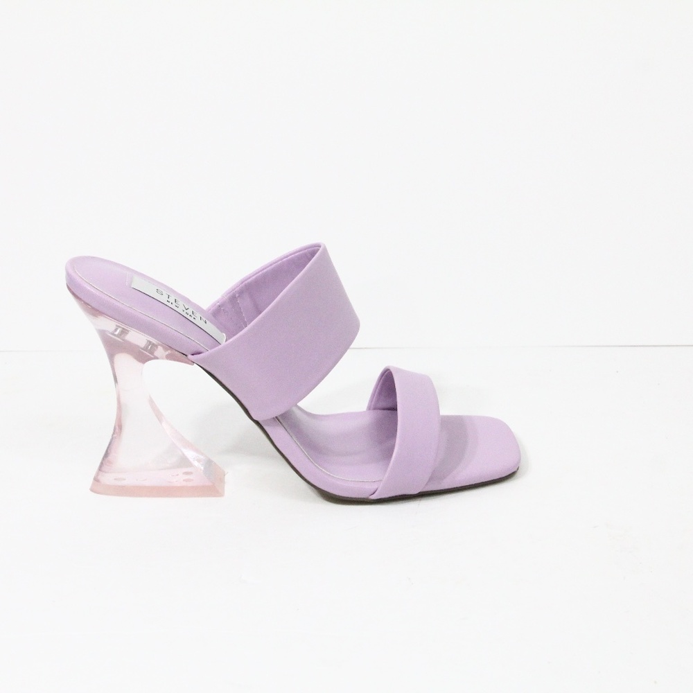 Steven New York by Steve Madden Brinne Shoes NEW 7.5 Square Toe Lucite Heel